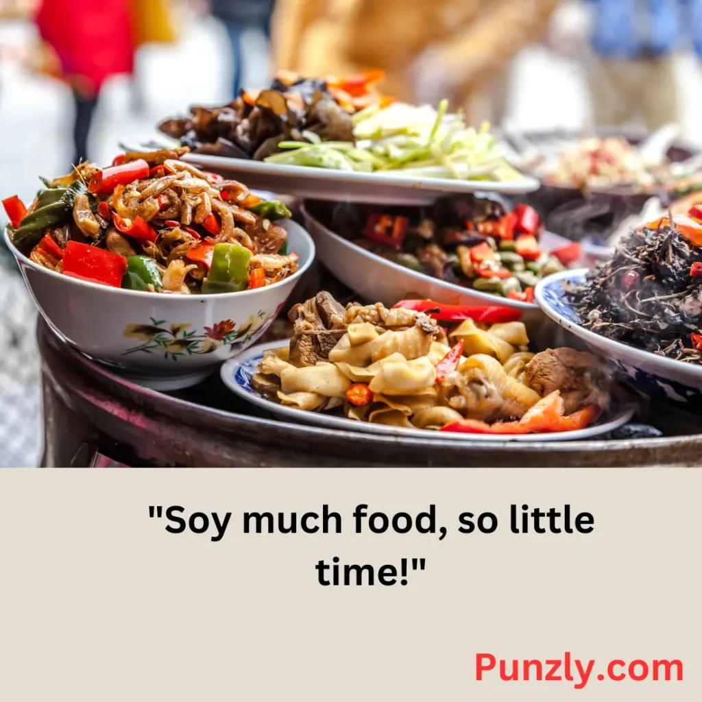 Chinese Food Puns Captions