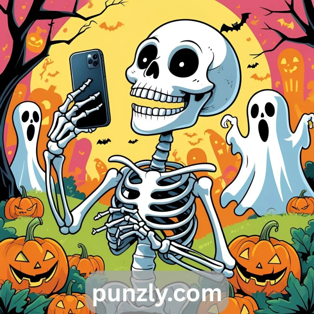 Skeleton Selfie Puns