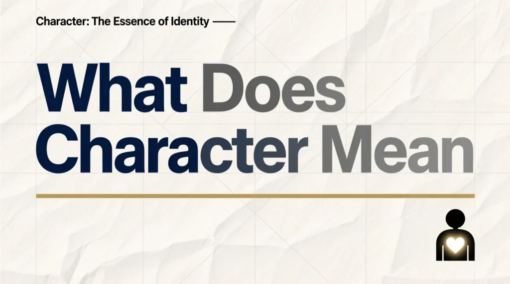 What Does Character Mean