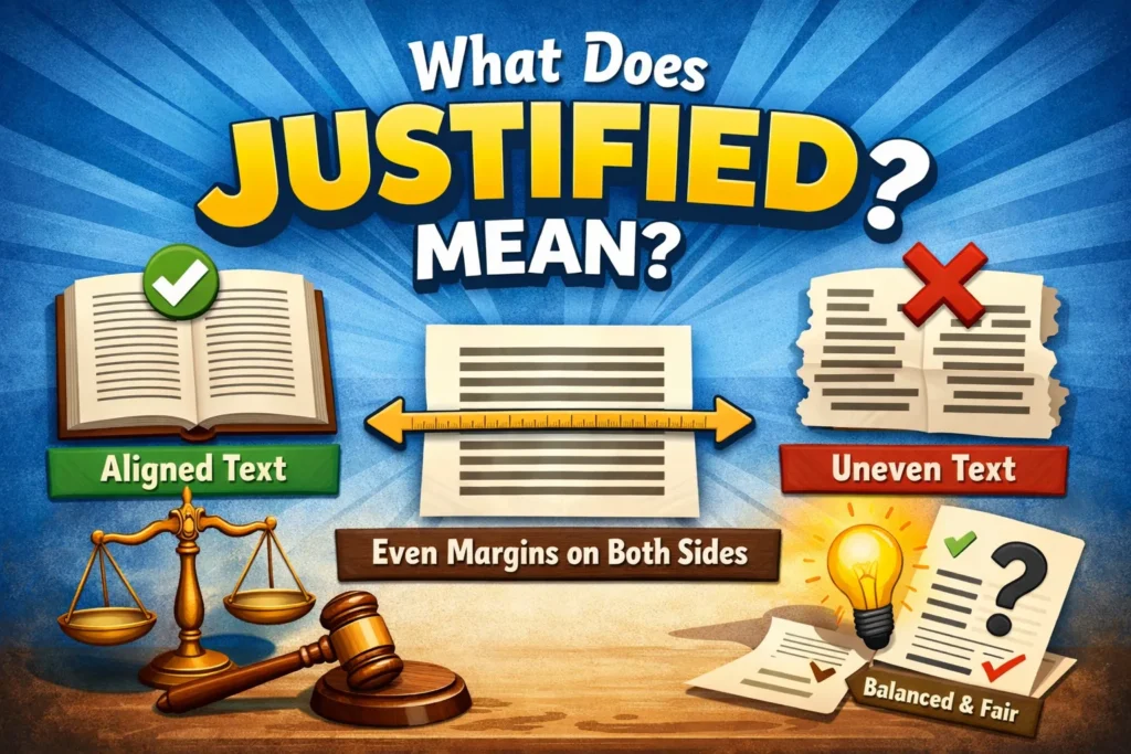 What Does Justified Mean