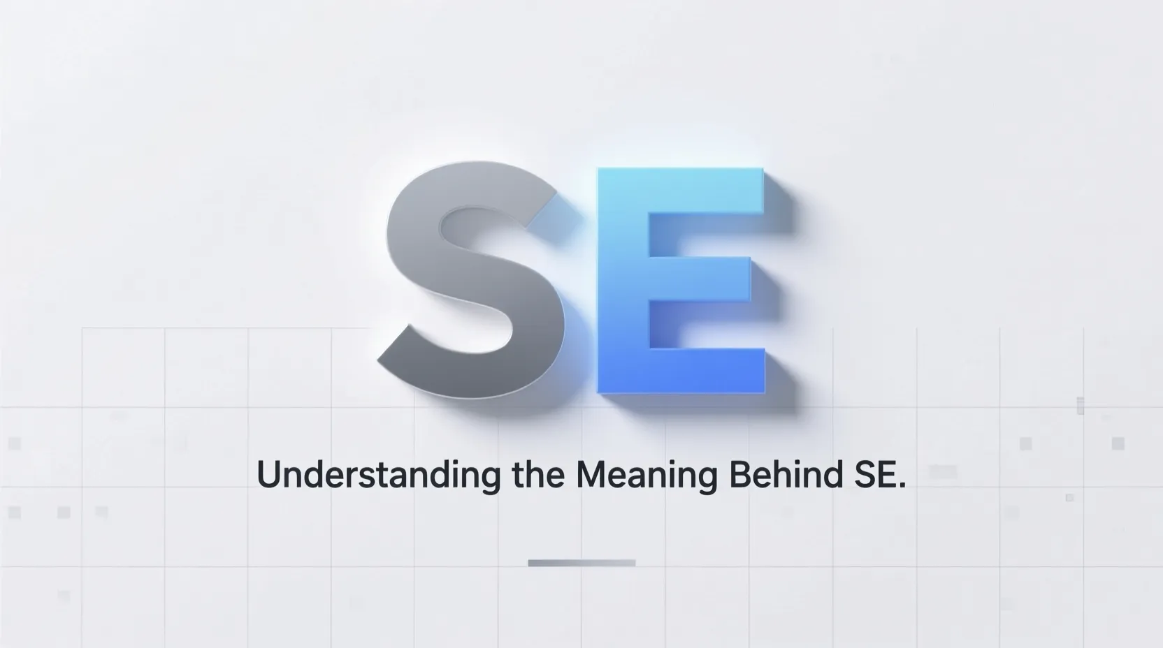 What Does SE Mean